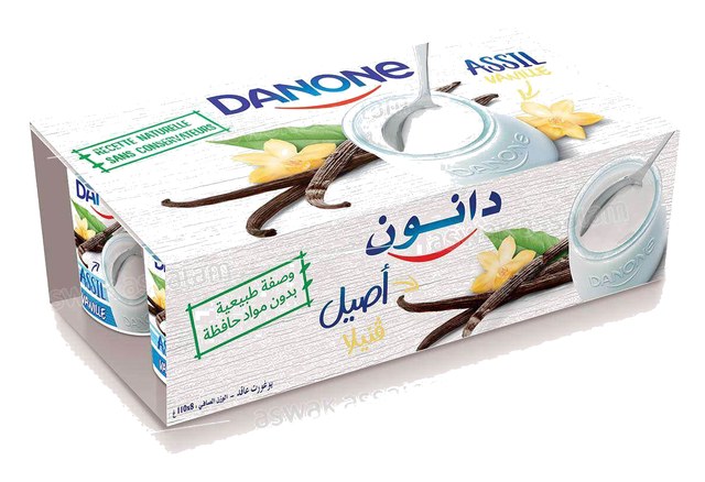 YAOURT ASSIL FERME VANILLE  8*110G PACK DANONE