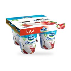 YAOURT BRASSE FRAISE 4*110G PACK CHERGUI