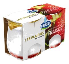 YAOURT FRAISE 2*125G PACK LES PLAISIRS DE CHERGUI