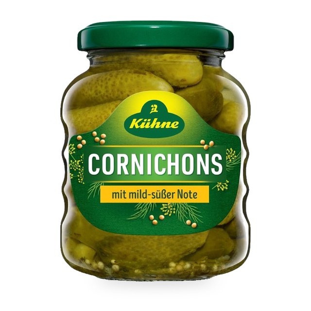 Cornichons légèrement surcrés 180g – KÜHNE