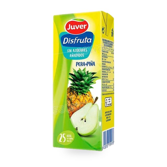 NECTAR POIRE ANANAS SANS SUCRE 200ML JUVER