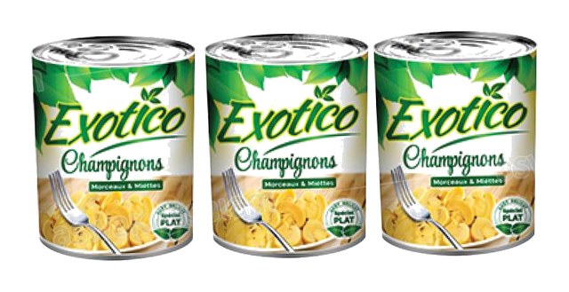 CHAMPIGNONS COUPES 3*130G EXOTICO