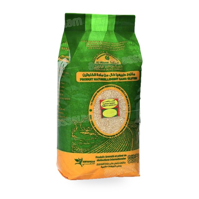 COUSCOUS DE RIZ COMPLET 900G AL HIKMA