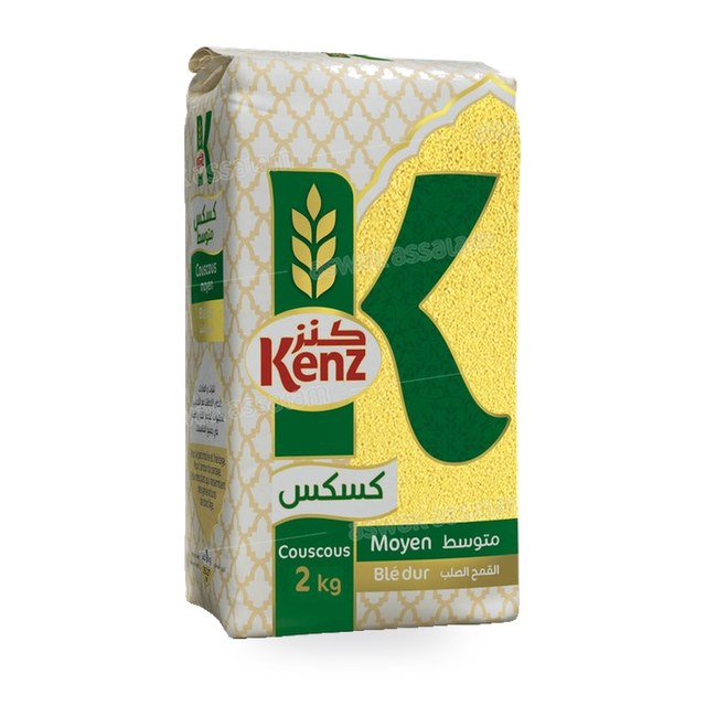 COUSCOUS MOYEN DE BLE DUR 2KG KENZ