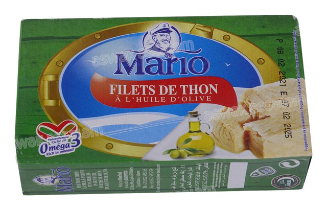 FILET DE THON A LHUILE DOLIVE 125G MARIO