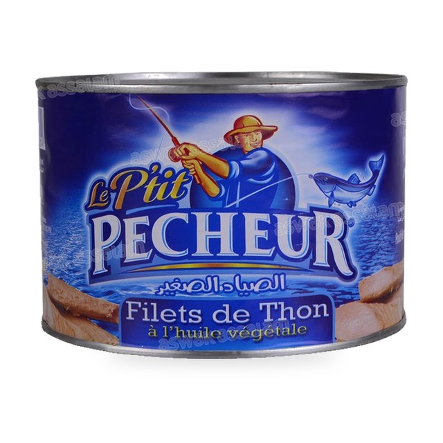 FILETS DE THON A L’HUILE VEGETALE 1,7KG LE P’TIT PECHEUR