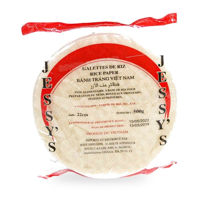 GALETTES DE RIZ 22CM 500G JESSY’S