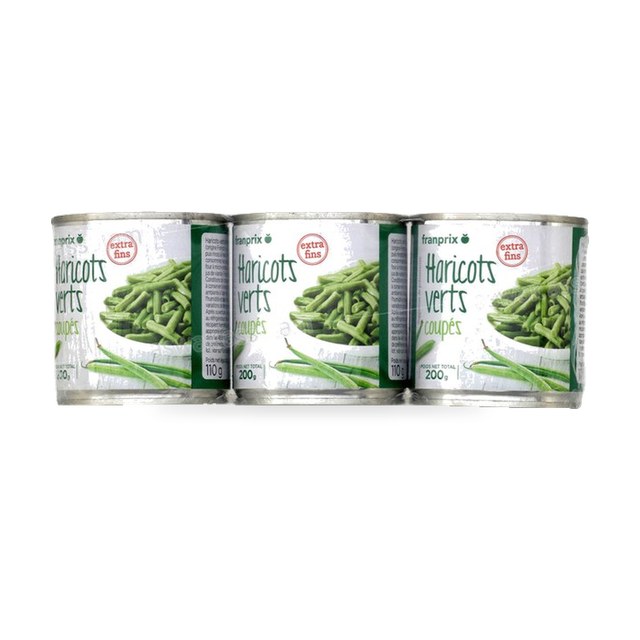 HARICOTS VERTS COUPES 3*200G FRANPRIX