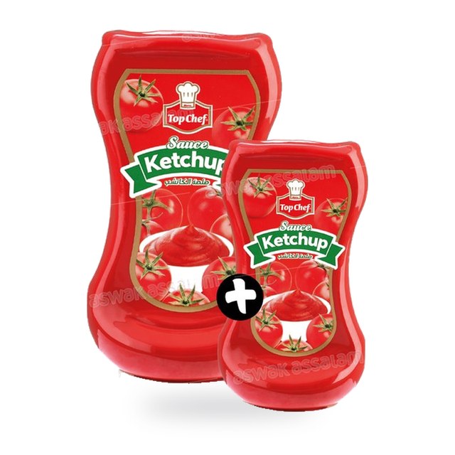 KETCHUP 440ML TOP CHEF (+ KETCHUP 240ML GRATUIT)
