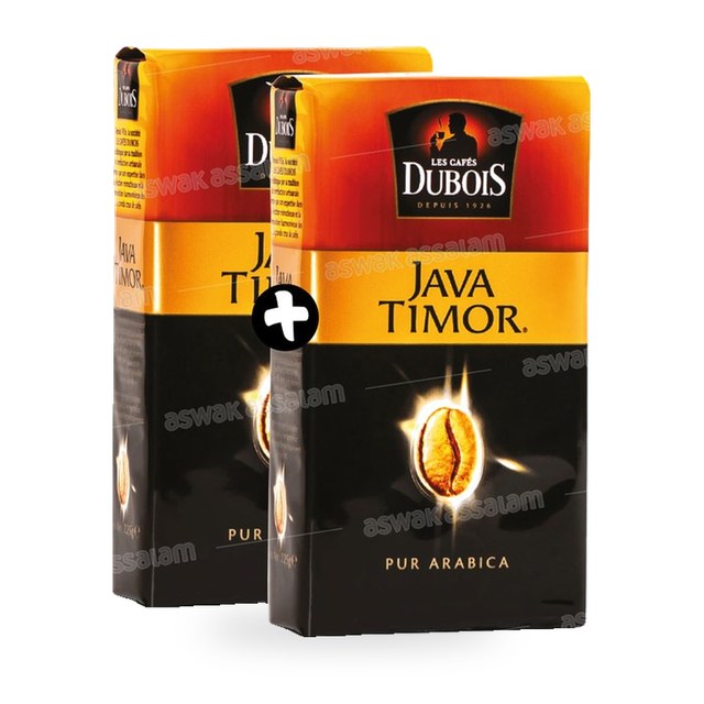LOT DE 2 CAFES MOULUS JAVA TIMOR 200G LES CAFES DUBOIS