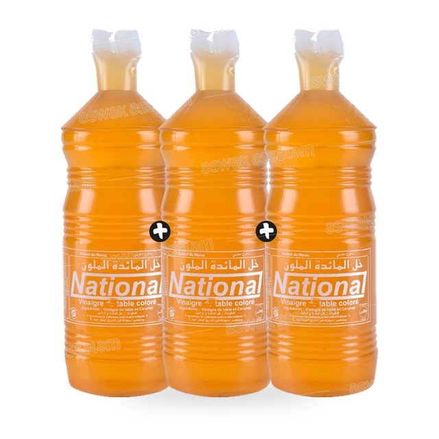 LOT DE 3 VINAIGRES 50CL NATIONAL (2 ACHETES = 1 GRATUIT)