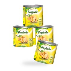 LOT DE 4 BOITES DE CHAMPIGNONS DE PARIS EMINCES 150G BONDUELLE (3 ACHETES = 1 GRATUIT)