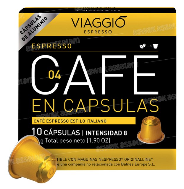 CAFÉ ESPRESSO INTENSITE 8 BOITE 10 CAPSULES VIAGGIO