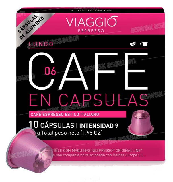 CAFÉ LUNGO INTENSITE 9 BOITE 10 CAPSULES VIAGGIO