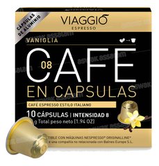 CAFÉ VANILLE INTENSITE 8 BOITE 10 CAPSULES VIAGGIO