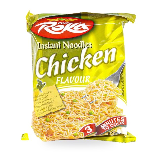 NOUILLES INSTANTANEES AU POULET 85G ROKA