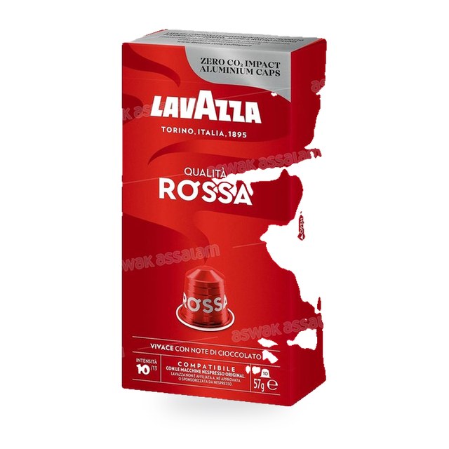 CAFE ESPRESSO QUALITA ROSSA INTENSITE 10 BOITE 10 CAPSULES LAVAZZA