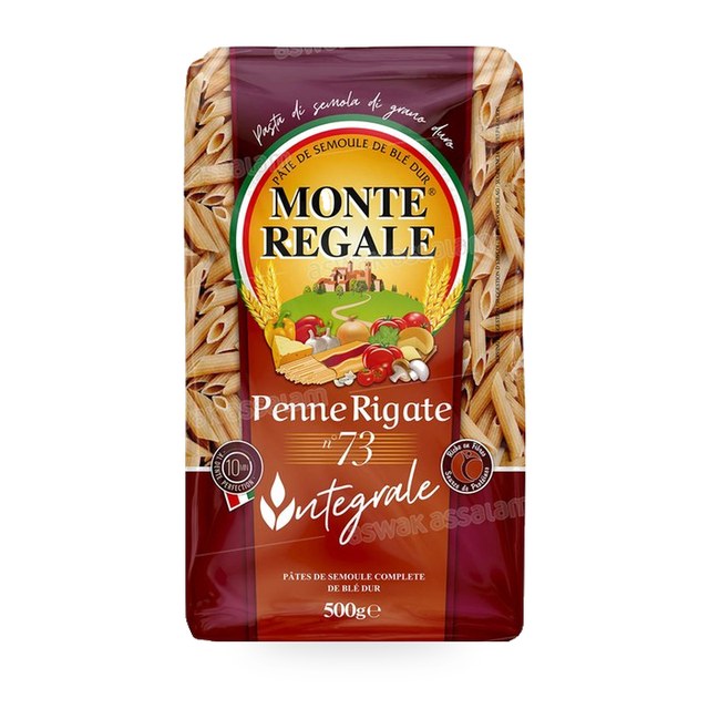 PENNE RIGATE INTEGRALE N° 73 500G MONTE REGALE