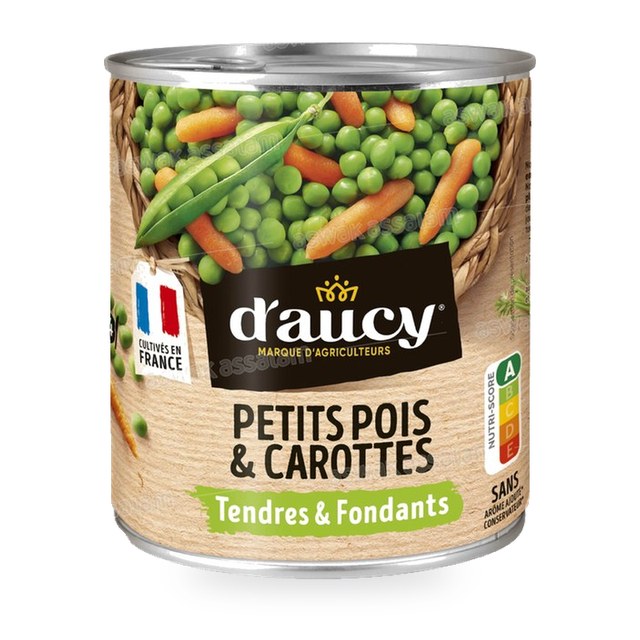 PETITS POIS ET CAROTTES 400G D’AUC’Y