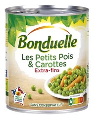 PETITS POIS ET CAROTTES EXTRA FINS 400G BONDUELLE