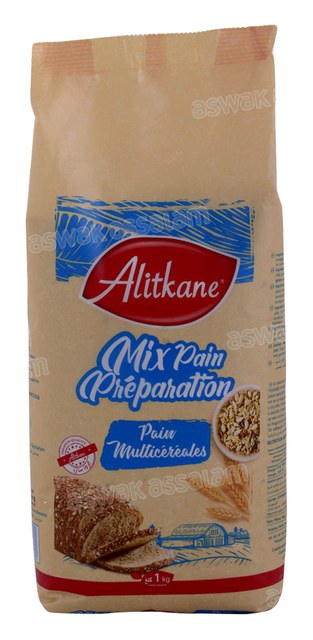 PREPARATION MIX PAIN MULTI-CEREALES 1KG AL ITKANE