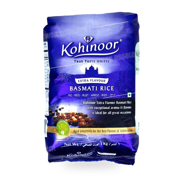 RIZ BASMATI 1KG KOHINOOOR