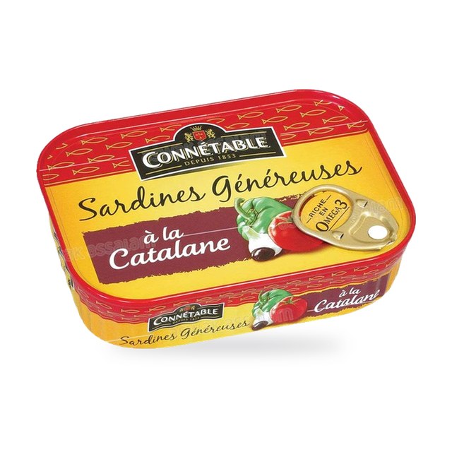 SARDINES GENEREUSES A LA CATALANE 140G CONNETABLE