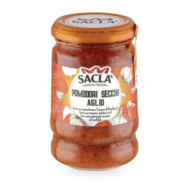 SAUCE AUX TOMATES SECHEES ET AIL 190G SACLA