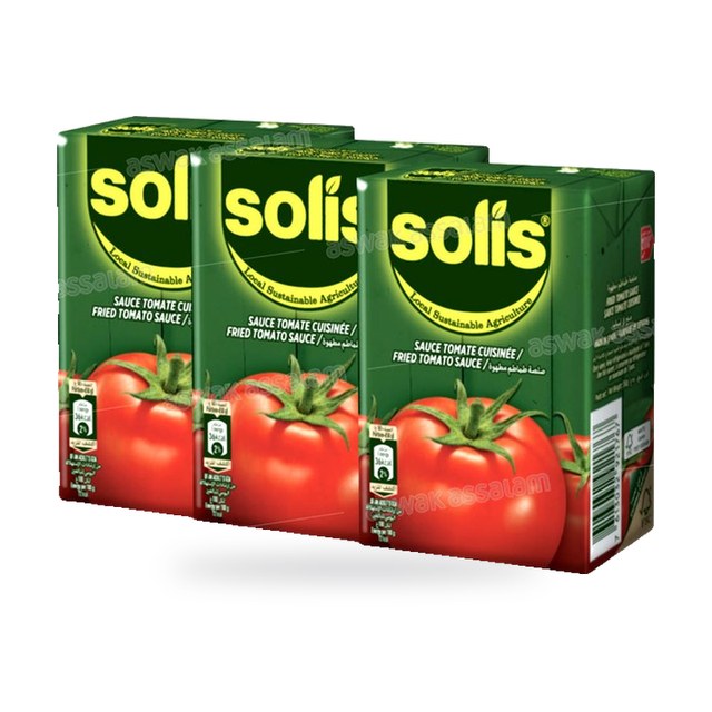 SAUCE TOMATE CUISINEE 3*200G SOLIS