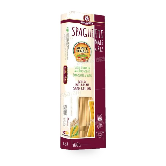 SPAGHETTI MAIS ET RIZ SANS GLUTEN 500G MONTE REGALE