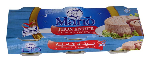 THON A L’HUILE VEGETALE 3*80G MARIO