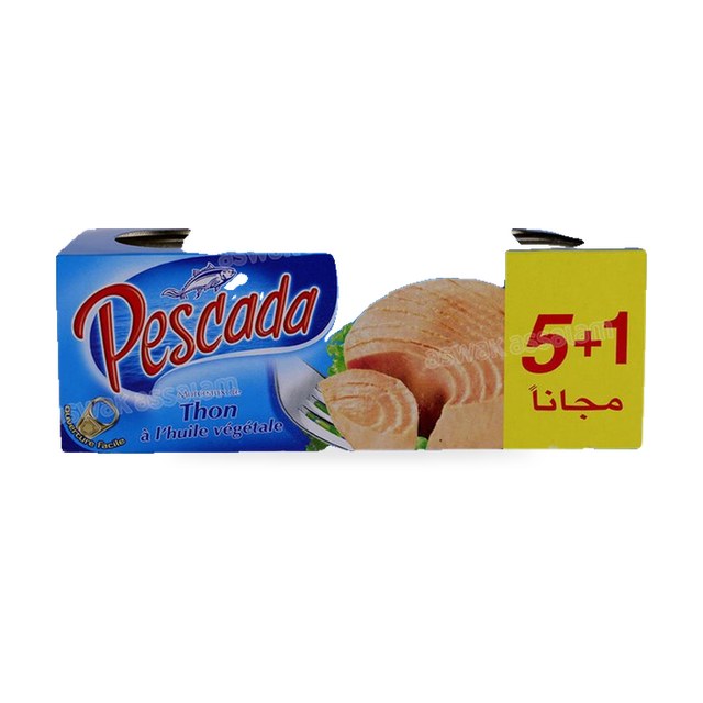 THON A L’HUILE VEGETALE 6*80G PESCADA