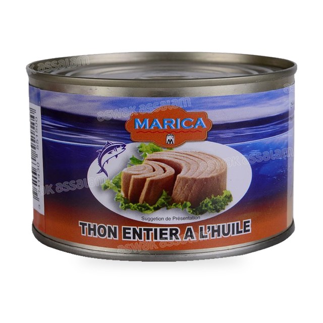 THON ENTIER A L’HUILE 400G MARICA