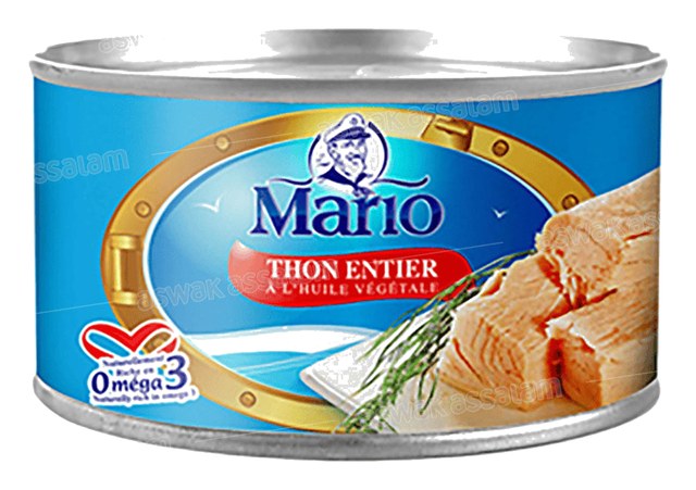 THON ENTIER A L’HUILE VEGETALE 1,7KG MARIO