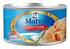 THON ENTIER A L’HUILE VEGETALE 1,7KG MARIO