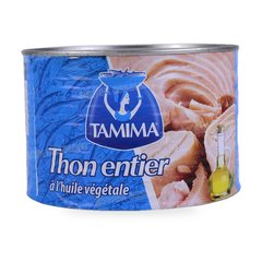 THON ENTIER A L’HUILE VEGETALE 1,7KG TAMIMA