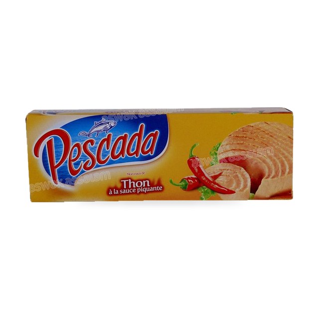 THON ENTIER A LA SAUCE PIQUANTE 3*80G PESCADA