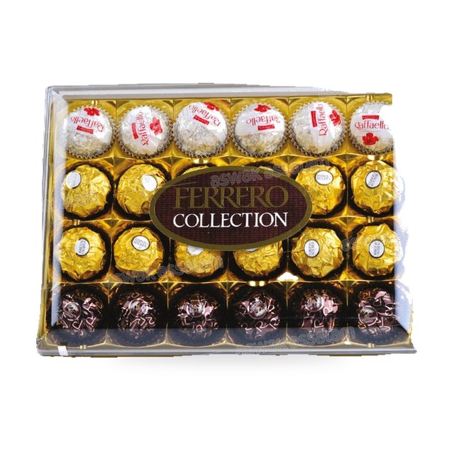 ASSORTIMENT DE 24 BOUCHEES FERRERO, RONDNOIR ET RAFFAELLO FERRERO COLLETION
