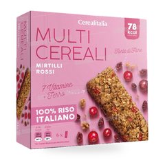 BARRE MULTI-CEREALES AUX MYRTILLES 6*21G CEREALITALIA