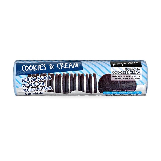 BISCUIT FOURRE A LA CREME 154G PINGO DOCE