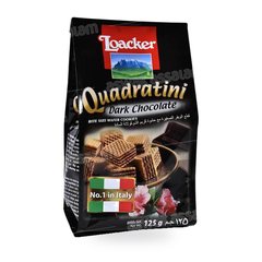 BISCUIT QUADRATINI CHOCOLAT NOIR 125G LOACKER