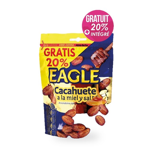 Cacahuète au miel et sel 75g – EAGLE