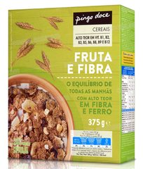 CEREALES AUX FRUITS SECS ET FIBRES 375G PINGO DOCE