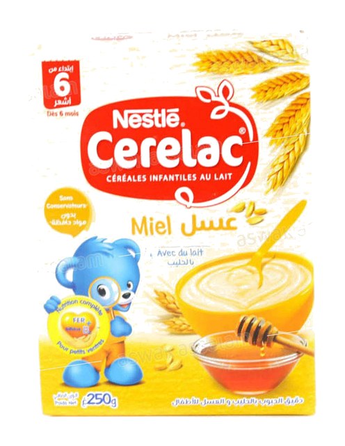 CEREALES INFANTILES AU MIEL 250G CERELAC