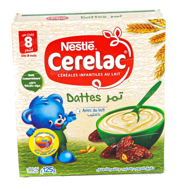 CEREALES INFANTILES AUX DATTES 125G CERELAC