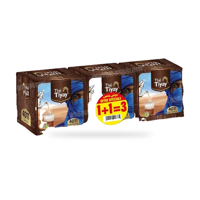 LOT DE 2 THE VERTS CHAARA 4011 200G TIYAY + THE VERT 200G GRATUIT