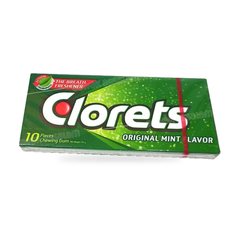 CHEWING-GUM MINT NEW 10 PIECES CLORETS ORIGINAL