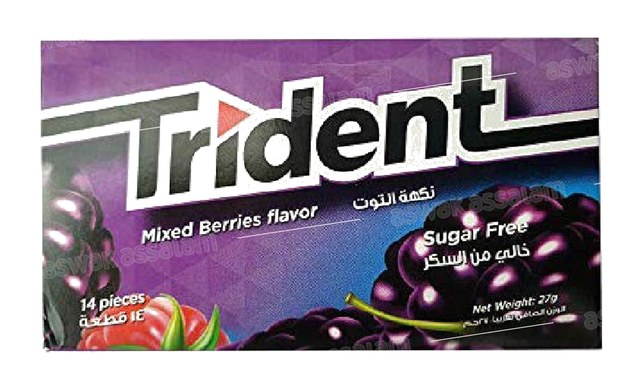 CHEWING-GUM MIXED BERRIES 14 PIECES TRIDENT