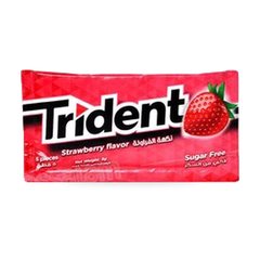 CHEWING-GUM STRAWBERRY 5 PIECES TRIDENT