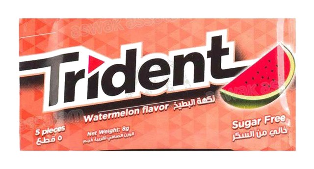 CHEWING-GUM WATERMELON 5 PIECES TRIDENT